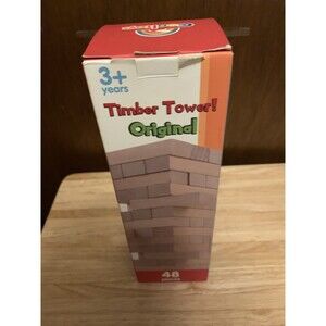 Engaging Timber Tower Wood Block Stacking Game - Perfect for All Occasions